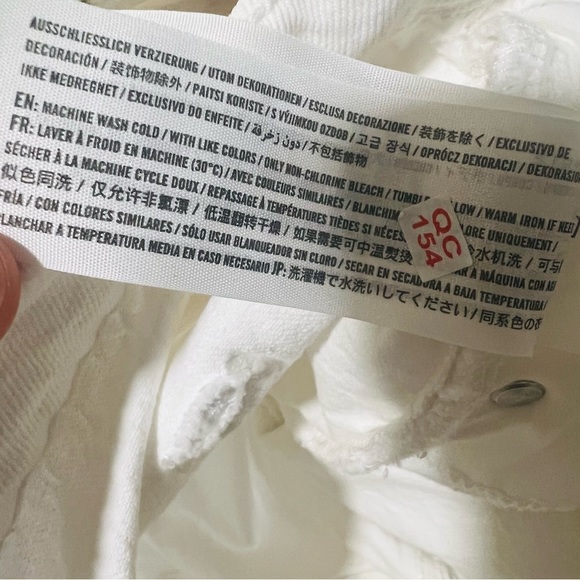 Abercrombie & Fitch White Ultra High Rise 90s Straight Jean Women's Size 34/18 R - Picture 11 of 12